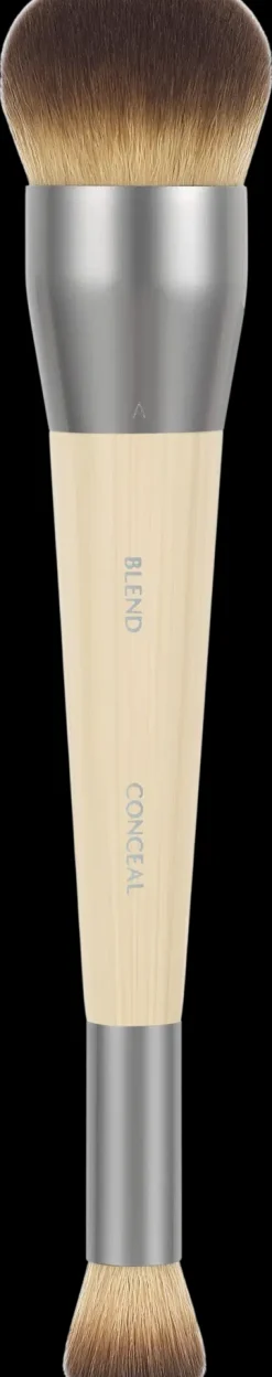 EcoTools Meikkisiveltimet Ja -Välineet<Blend + Conceal Dual-Ended Brush -kaksipäinen meikkipohjasivellin