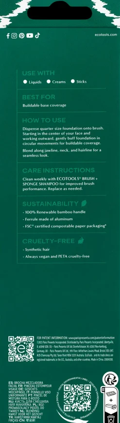EcoTools Meikkisiveltimet Ja -Välineet<Blending Face Brush -häivytyssivellin