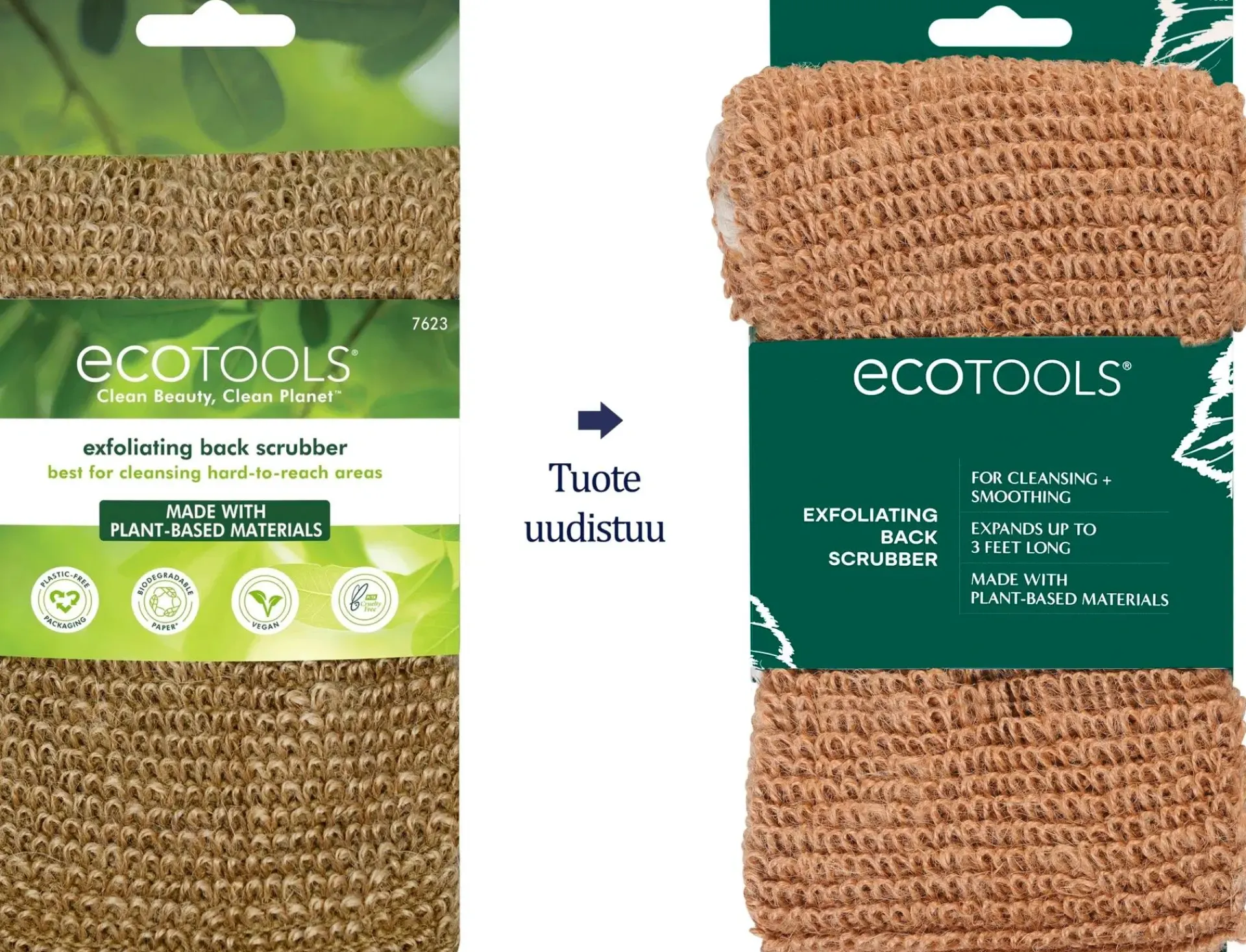 EcoTools Vartalonhoito<Exfoliating Back Scrubber -kuoriva selänpesin