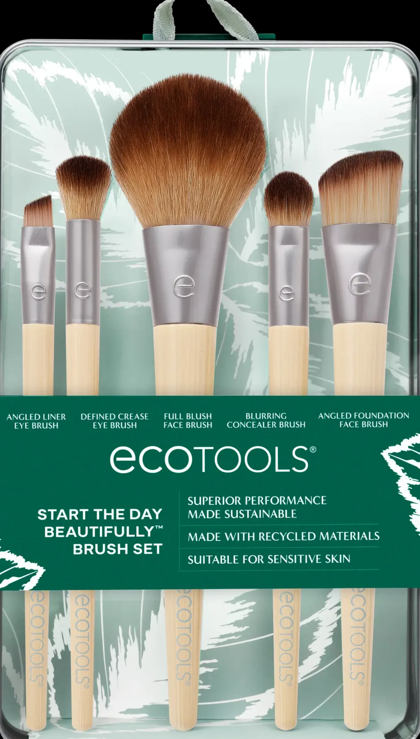 EcoTools Meikkisiveltimet Ja -Välineet<Start the Day Beautiful Kit -meikkisivellinsetti