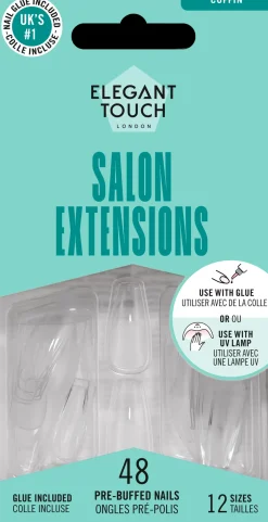 Elegant Touch Kynsimeikit Ja Kynsienhoito<Salon Extensions Coffin -tekokynnet