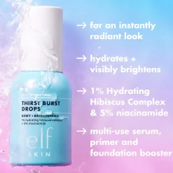e.l.f. Kasvojenhoito<cosmetics Holy Hydration! Thirst Burst Drops seerumi 30 ml