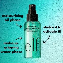 e.l.f. Kasvomeikit<cosmetics Power Grip Dewy Setting Spray meikinkiinnityssuihke 80 ml