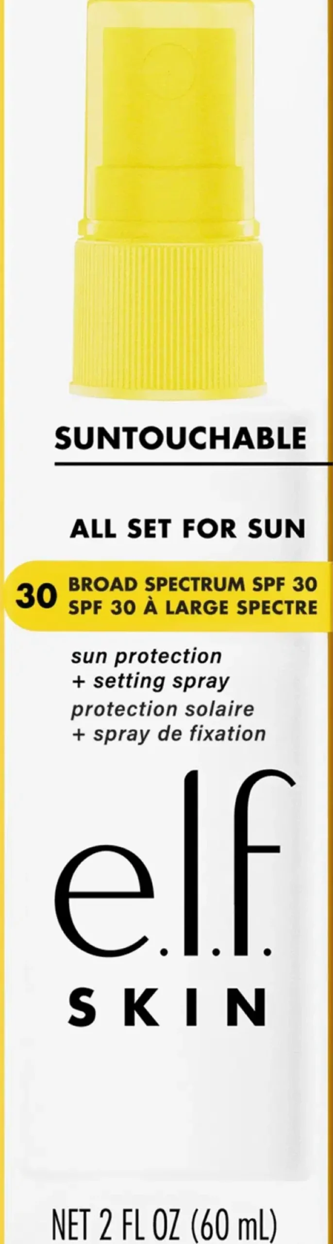 e.l.f. Aurinkotuotteet<e.l.f cosmetics SKIN Suntouchable! All Set for Sun SPF 30 aurinkosuoja- ja kiinnityssuihke 60 ml