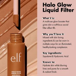 e.l.f. Kasvomeikit<Halo Glow Liquid Filter Shade -korostusväri 31,5 ml
