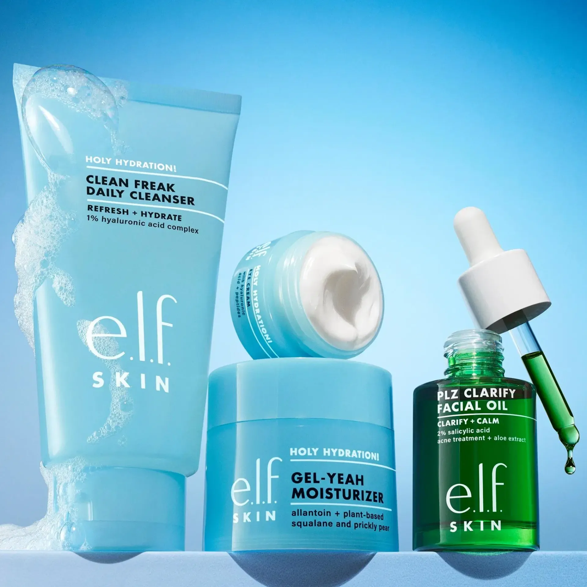 e.l.f. Kasvojenhoito<Holy Hydration! Clean Freak Daily Cleanser -puhdistustuote 162 ml
