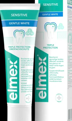 elmex Suuhygienia|Suuhygienia<Sensitive Gentle White hammastahna 75ml