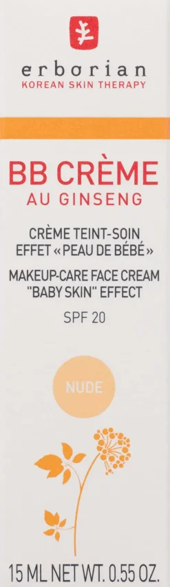 Erborian Korealaiset Meikit|Kasvomeikit<BB creme nude sävyttävä voide 15 ml