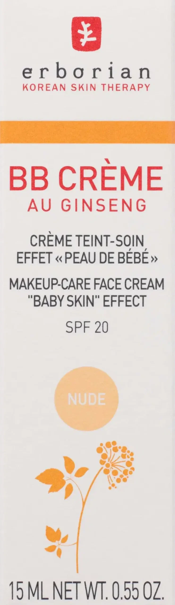 Erborian Korealaiset Meikit|Kasvomeikit<BB creme nude sävyttävä voide 15 ml