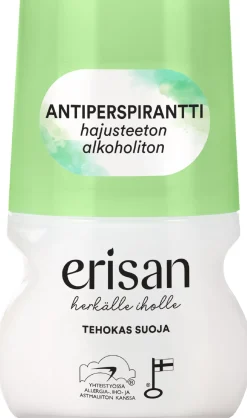 Erisan Vartalonhoito<Hajusteeton Antiperspirantti roll-on 50 ml