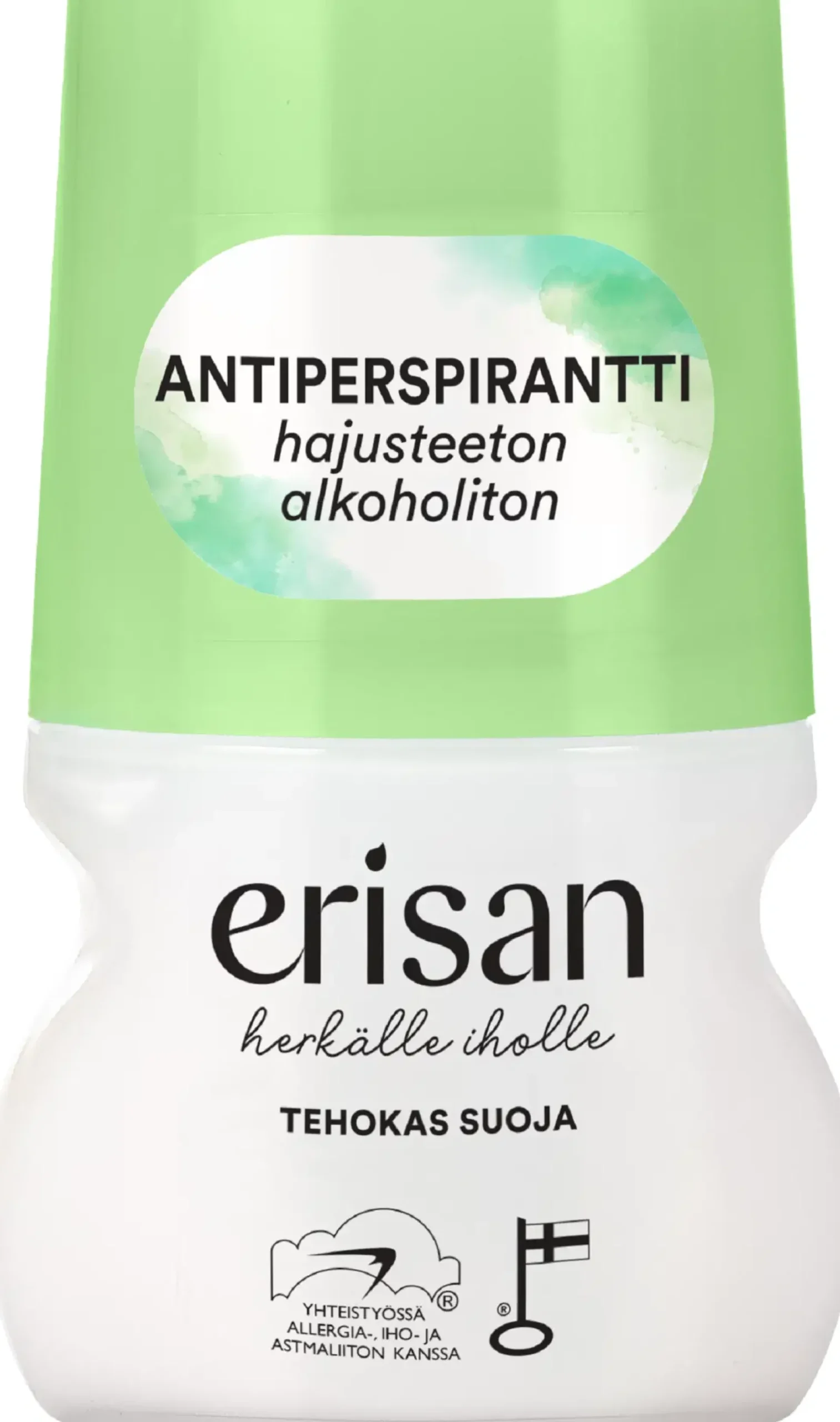 Erisan Vartalonhoito<Hajusteeton Antiperspirantti roll-on 50 ml