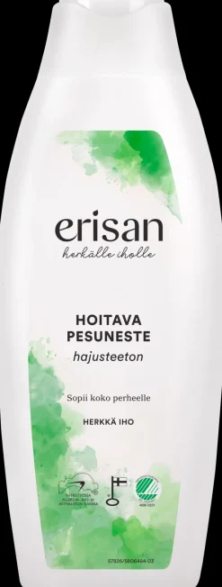 Erisan Hajusteettomat Ihonhoidon Tuotteet|Vartalonhoito<Hajusteeton Hoitava Pesuneste 400 ml