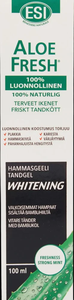 Natura Media Suuhygienia|Suuhygienia<ESI Aloe Fresh Whitening Bambuhiili hammastahna100 ml