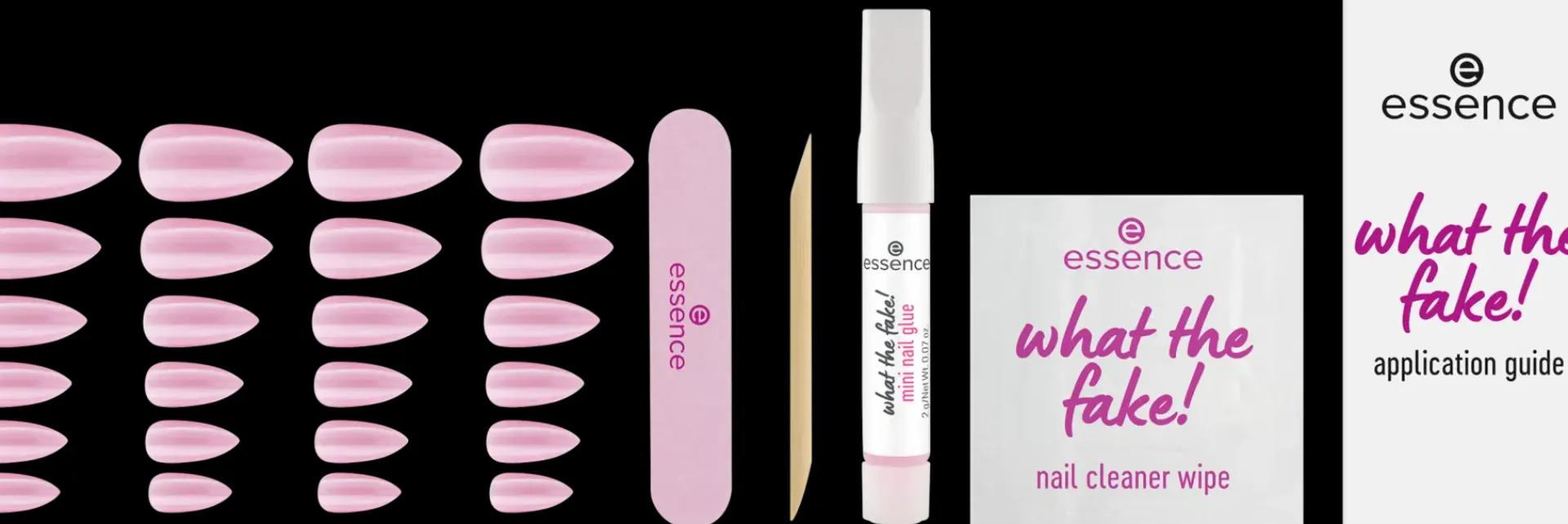 Essence Meikkipakkaukset|Kynsimeikit Ja Kynsienhoito<what the fake! PRESS-ON NAILS manicure set 02 CAT EYE 28 st