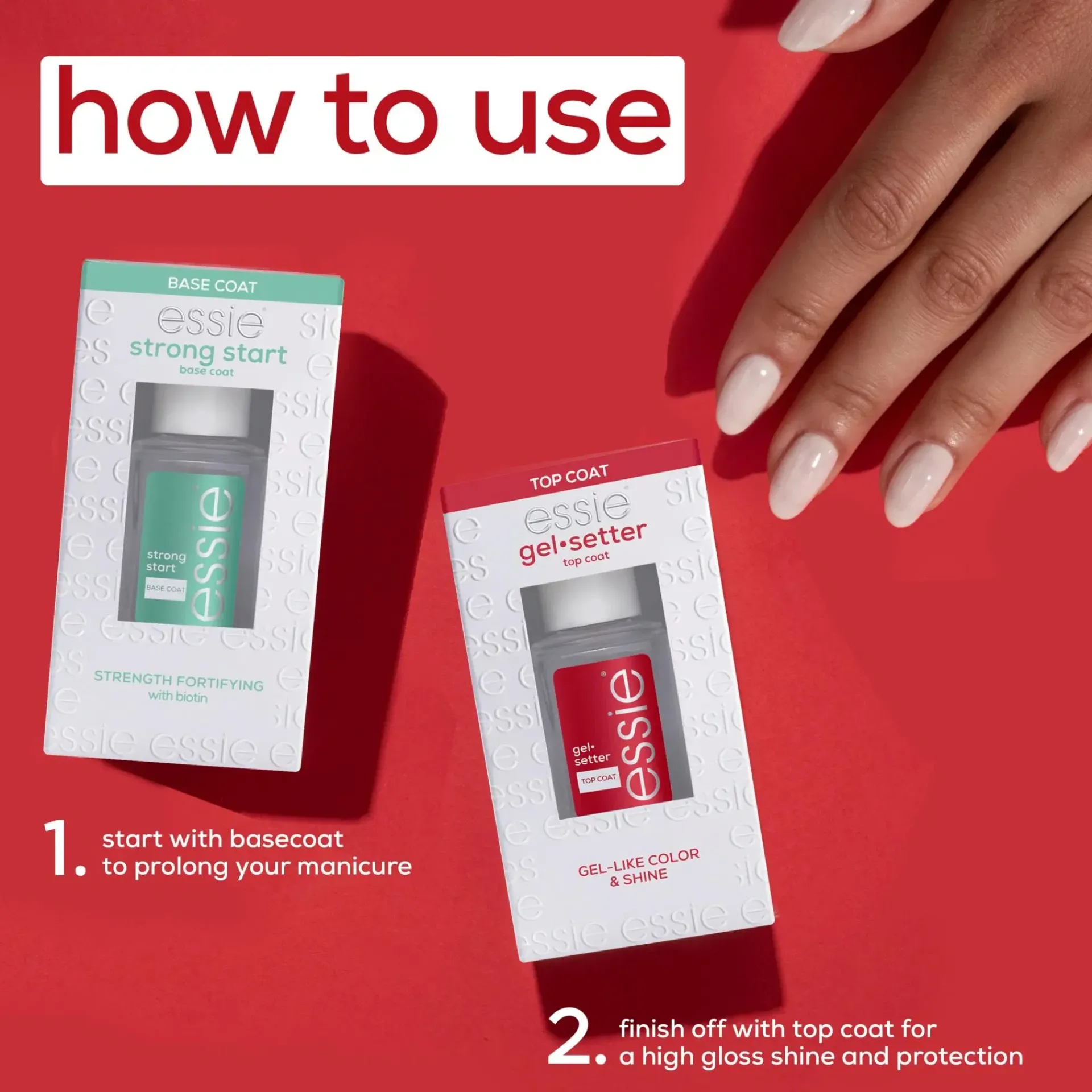 essie Kynsimeikit Ja Kynsienhoito<gel.setter -päällyslakka 13,5ml