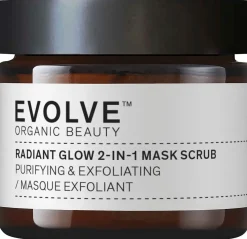 Evolve Organic Beauty Ihotyypit|Ihonhoito<Radiant Glow 2-in-1 Mask Scrub Kasvonaamio 60 ml