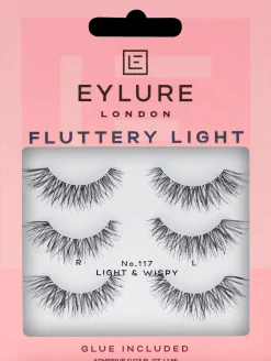 Eylure Silmämeikit<Fluttery Light 117 -irtoripset 3 paria ja liima
