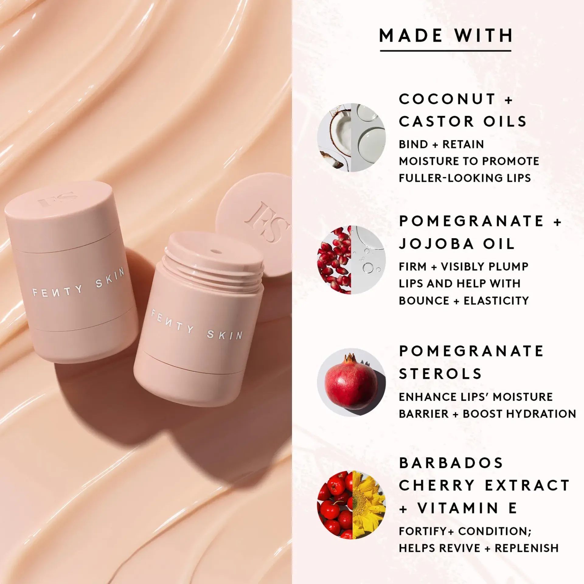 Fenty Skin Kasvojenhoito<Plush Puddin Intensive Recovery Lip Mask huulinaamio 15 ml