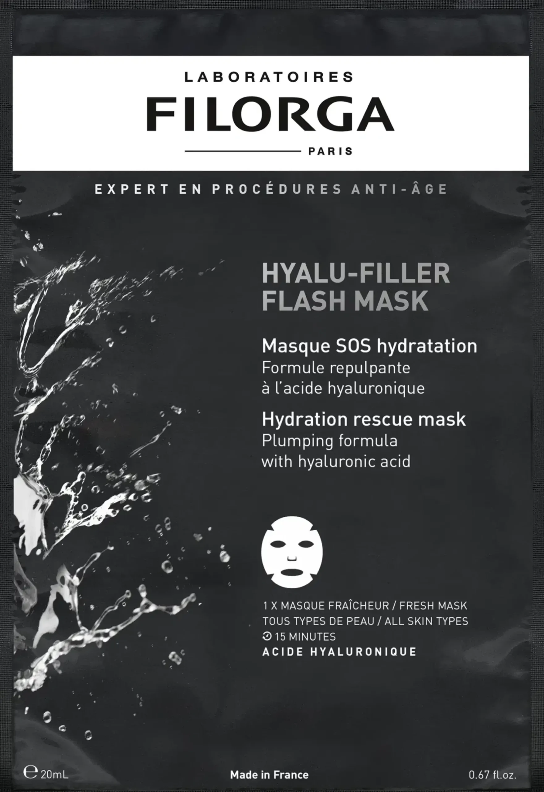 Laboratoires Filorga Kasvojenhoito<Filorga Hyalu-Filler Flash Mask -kangasnaamio