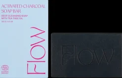 Flow Cosmetics Ihonhoito|Käsienhoito<Activated Charcoal -palasaippua kasvoille ja vartalolle 120g