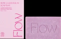Flow Cosmetics Ihonhoito|Käsienhoito<Rose & Geranium -palasaippua kasvoille, käsille ja vartalolle 120g
