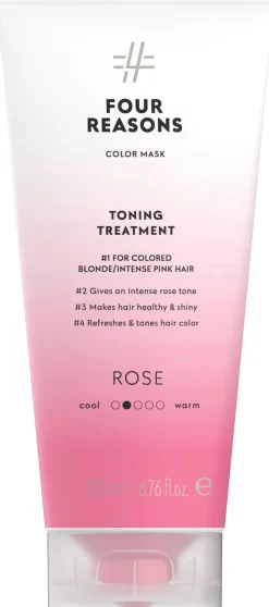 Four Reasons Hiustenhoito|Kampaamotuotteet<Color Mask Toning Treatment Rose sävyttävä tehohoito 200 ml