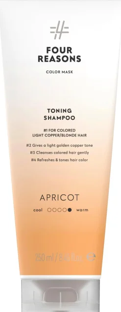 Four Reasons Hiusvärit|Shampoot<Color Mask Toning Shampoo Apricot sävyttävä shampoo 250 ml