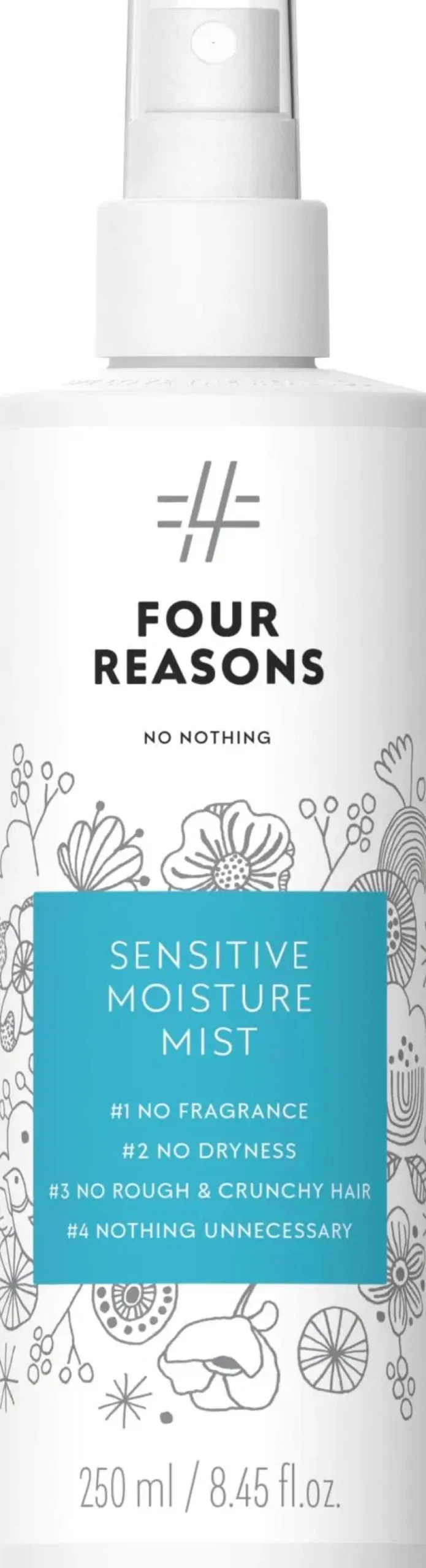 Four Reasons Hajusteettomat Hiustuotteet|Hiustenhoito<No nothing Sensitive Moisture Mist hoitosuihke 250 ml
