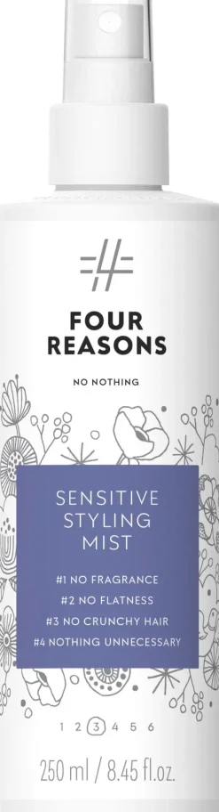 Four Reasons Hajusteettomat Hiustuotteet|Hiustenhoito<No nothing Sensitive Styling Mist muotoilusuihke 250 ml