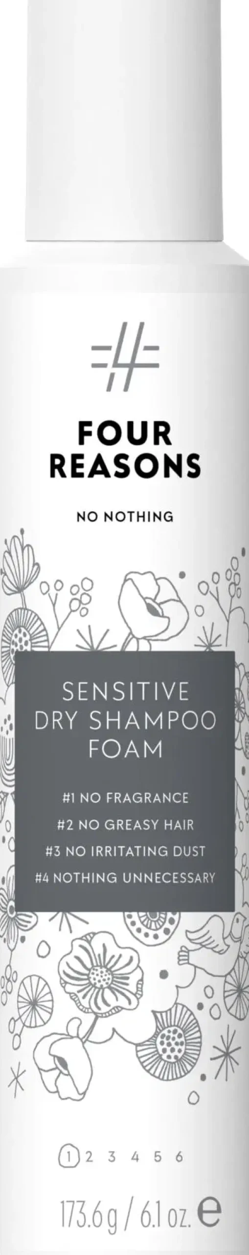 Four Reasons Hajusteettomat Hiustuotteet|Hiusten Muotoilutuotteet<No Nothing Sensitive Dry Shampoo Foam kuivashampoo vaahto 200 ml