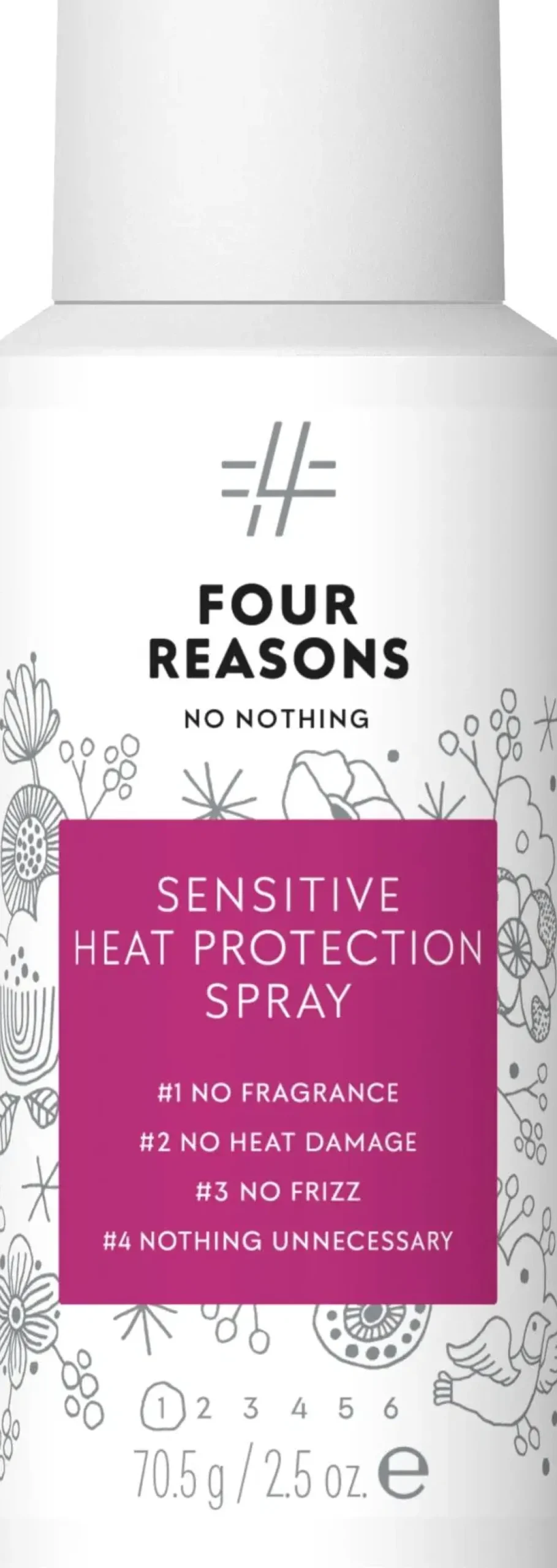 Four Reasons Matkakokoiset Tuotteet|Hajusteettomat Hiustuotteet<No Nothing Sensitive Heat Protection Spray lämpösuojasuihke 100 ml