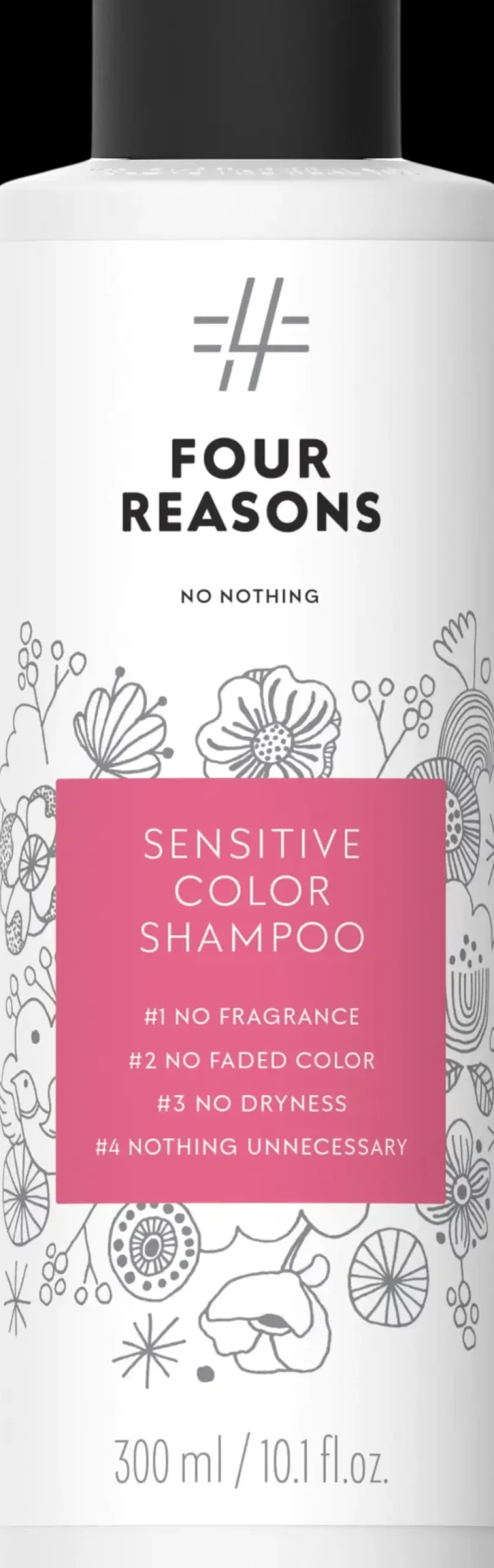 Four Reasons Hajusteettomat Hiustuotteet|Shampoot<No nothing Sensitive Color Shampoo 300 ml