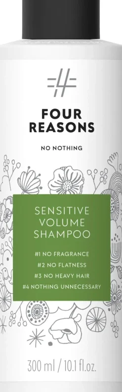 Four Reasons Hajusteettomat Hiustuotteet|Shampoot<No nothing Sensitive Volume Shampoo 300 ml