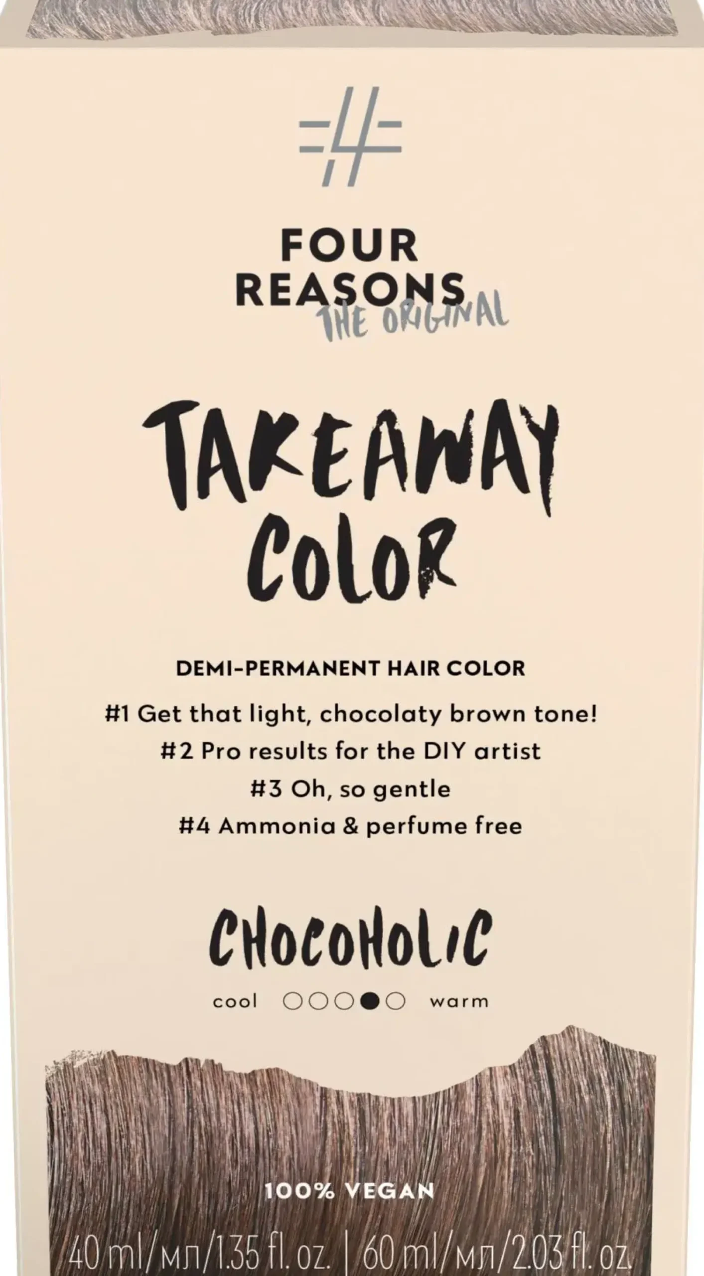 Four Reasons Hiusvärit|Kampaamotuotteet<Original Takeaway Color 6.35 Chocoholic kestosävyte