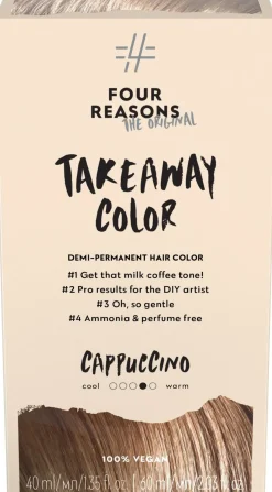 Four Reasons Hiusvärit|Kampaamotuotteet<Original Takeaway Color 7.35 Cappuccino kestosävyte