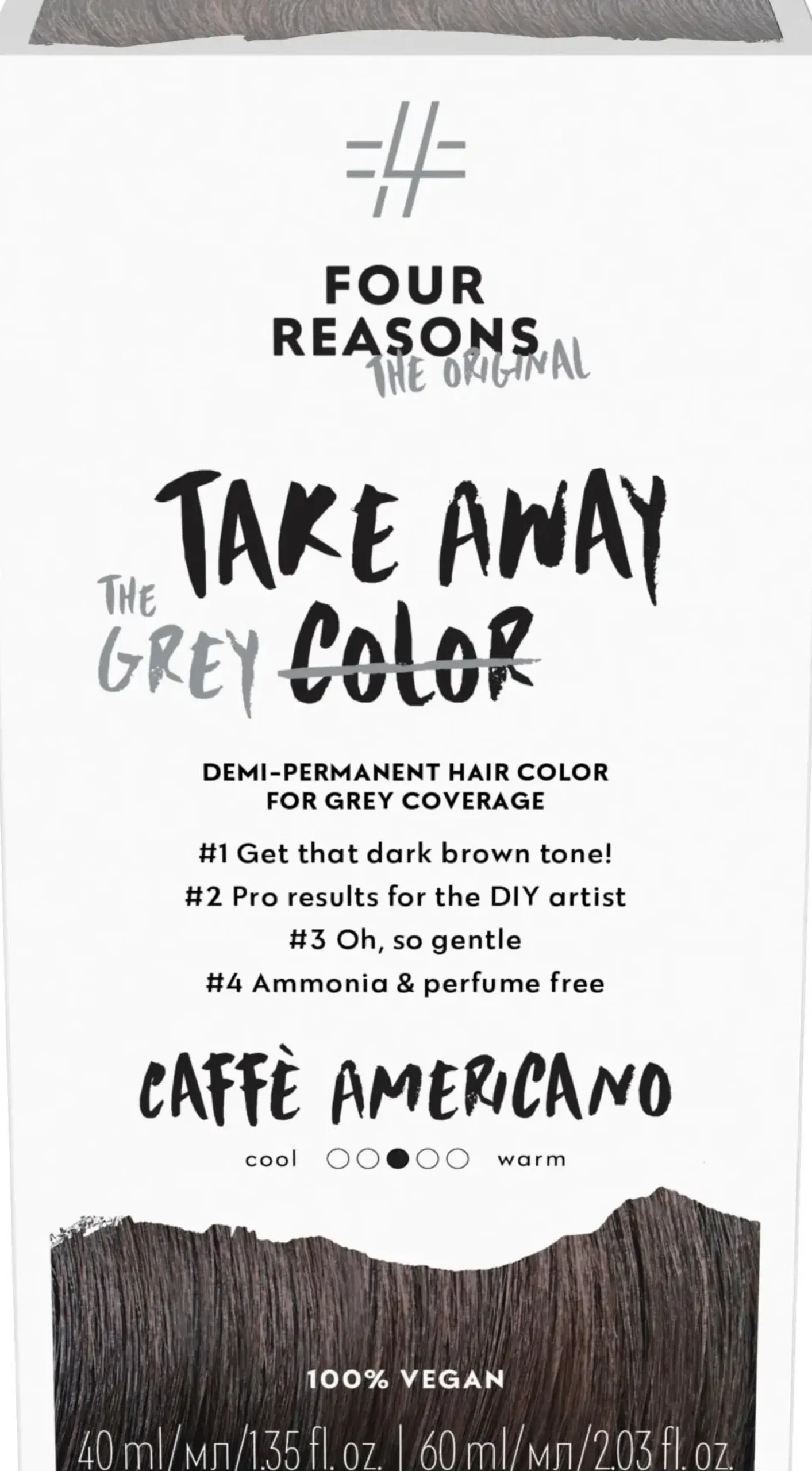 Four Reasons Hiusvärit|Kampaamotuotteet<Original Takeaway Color 4.0 Caffè Americano kestosävyte
