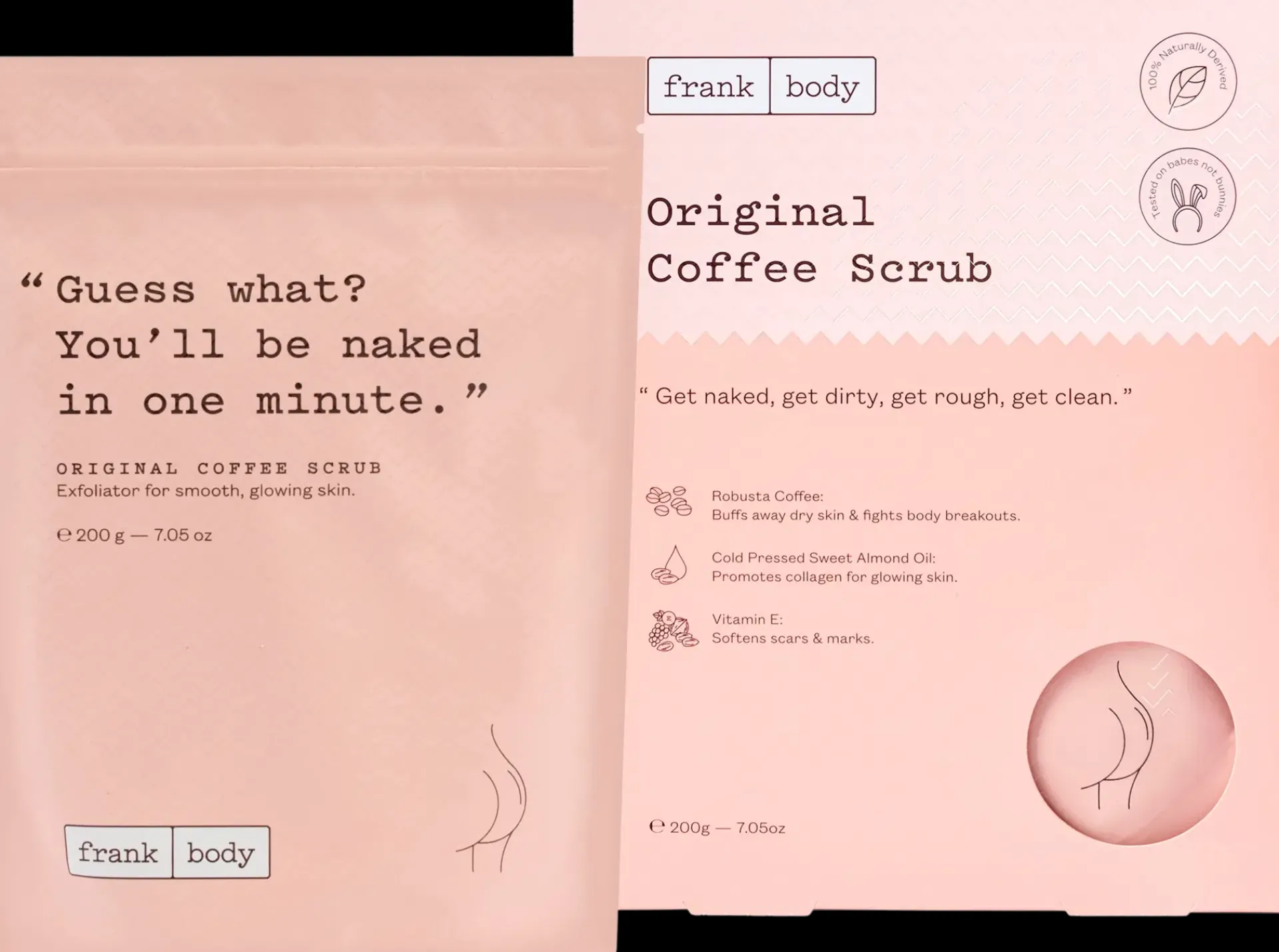Frank Body Vartalonhoito<Original Coffee Scrub kahvikuorinta vartalolle 200g