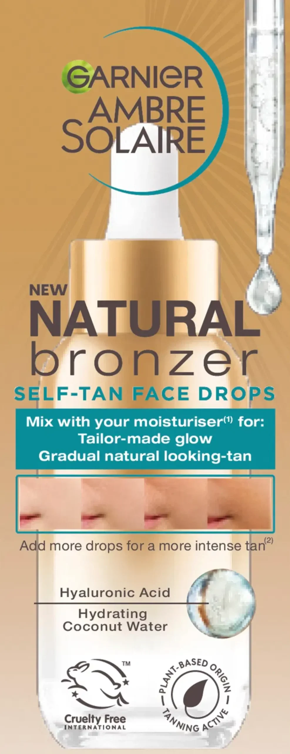 Garnier Aurinkotuotteet|Kylmägeelit Ja Hoitosalvat<Ambre Solaire Natural Bronzer itseruskettava normaalille iholle 30 ml