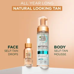 Garnier Aurinkotuotteet|Kylmägeelit Ja Hoitosalvat<Ambre Solaire Natural Bronzer itseruskettava normaalille iholle 200 ml
