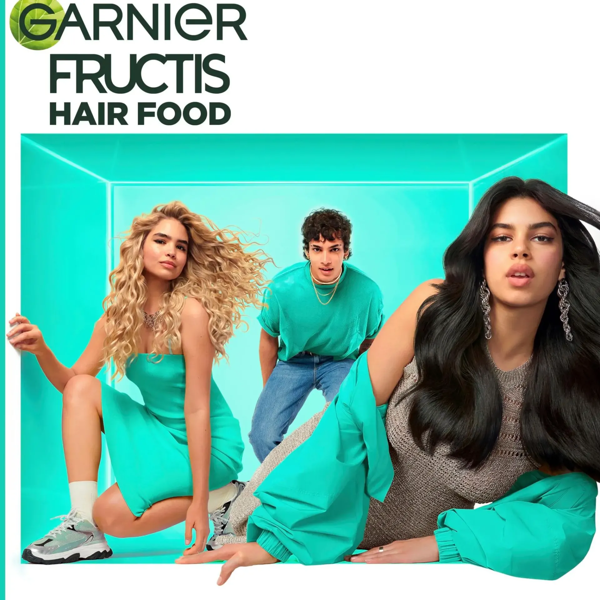 Garnier Curly Girl -Tuotteet|Hiustenhoito<Fructis Hair Food Aloe Vera hiusnaamio normaaleille hiuksille 400 ml