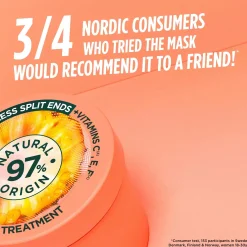 Garnier Curly Girl -Tuotteet|Hiustenhoito<Fructis Hair Food Pineapple hiusnaamio pitkille hiuksille 400 ml