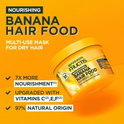 Garnier Curly Girl -Tuotteet|Hiustenhoito<Fructis Hair Food Banana hiusnaamio kuiville hiuksille 400 ml