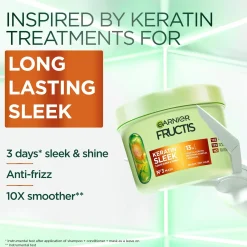 Garnier Hiustenhoito<Fructis Keratin Sleek Hiusnaamio pörröisille hiuksille 370 ml