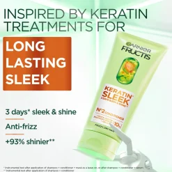 Garnier Hiustenhoito<Fructis Keratin Sleek Hoitoaine pörröisille hiuksille 200 ml