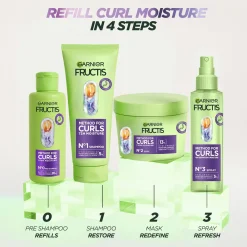 Garnier Curly Girl -Tuotteet|Shampoot<Fructis Method for Curls pre-shampoo kihartuville hiuksille 200ml
