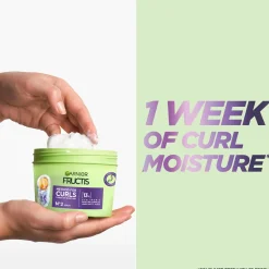 Garnier Curly Girl -Tuotteet|Hiustenhoito<Fructis Method for Curls hiusnaamio kihartuville hiuksille 370ml
