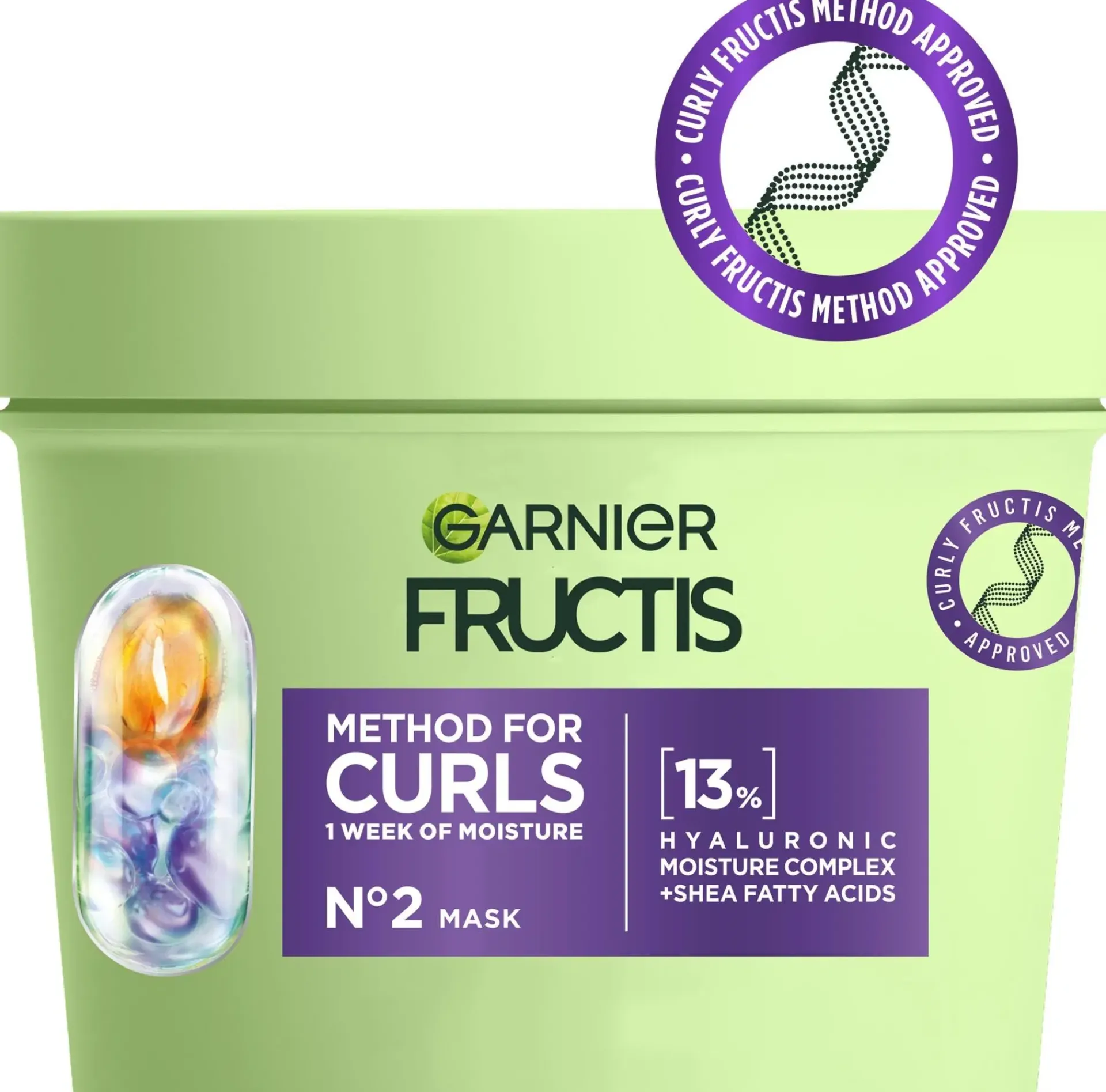Garnier Curly Girl -Tuotteet|Hiustenhoito<Fructis Method for Curls hiusnaamio kihartuville hiuksille 370ml