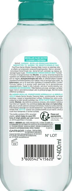 Garnier Kasvojenhoito<Micellar micellar-puhdistusvesi normaalille iholle 400 ml