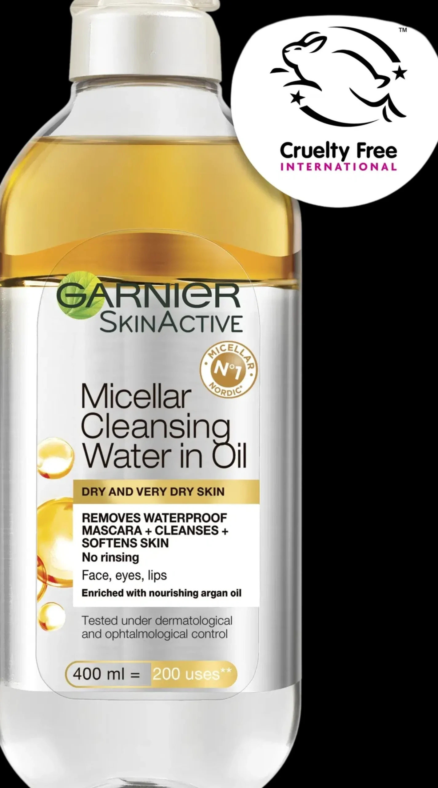 Garnier Kasvojenhoito<Micellar micellar-puhdistusvesi kuivalle iholle 400 ml