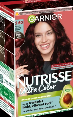 Garnier Hiusvärit<Nutrisse 2.60 Ultra Color Kirsikkainen Musta kestoväri 1kpl